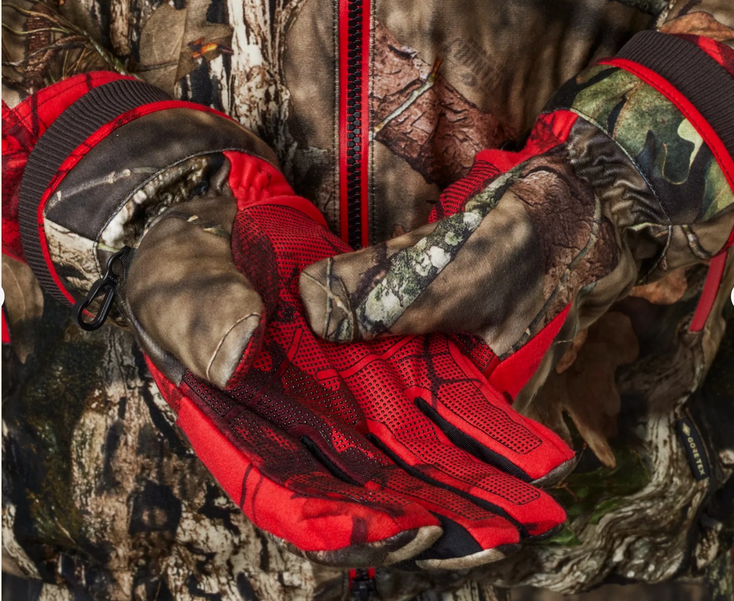 Moose Hunter 2.0 jakthandskar med röd kontrast – slitstarka och följsamma