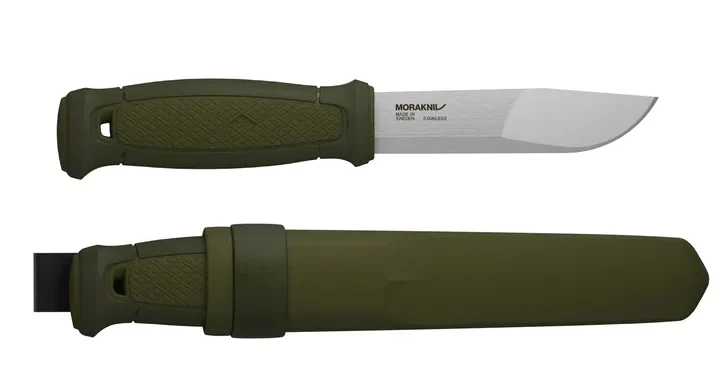 Grön, mångsidig vildmarkskniv från Morakniv