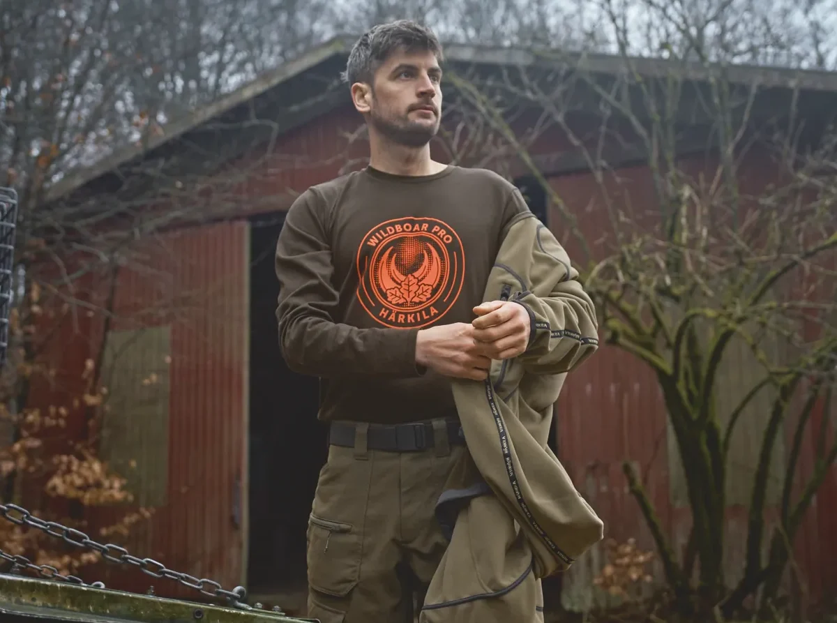 Härkila Game Long Sleeve Wildboar som baslager under jaktjacka