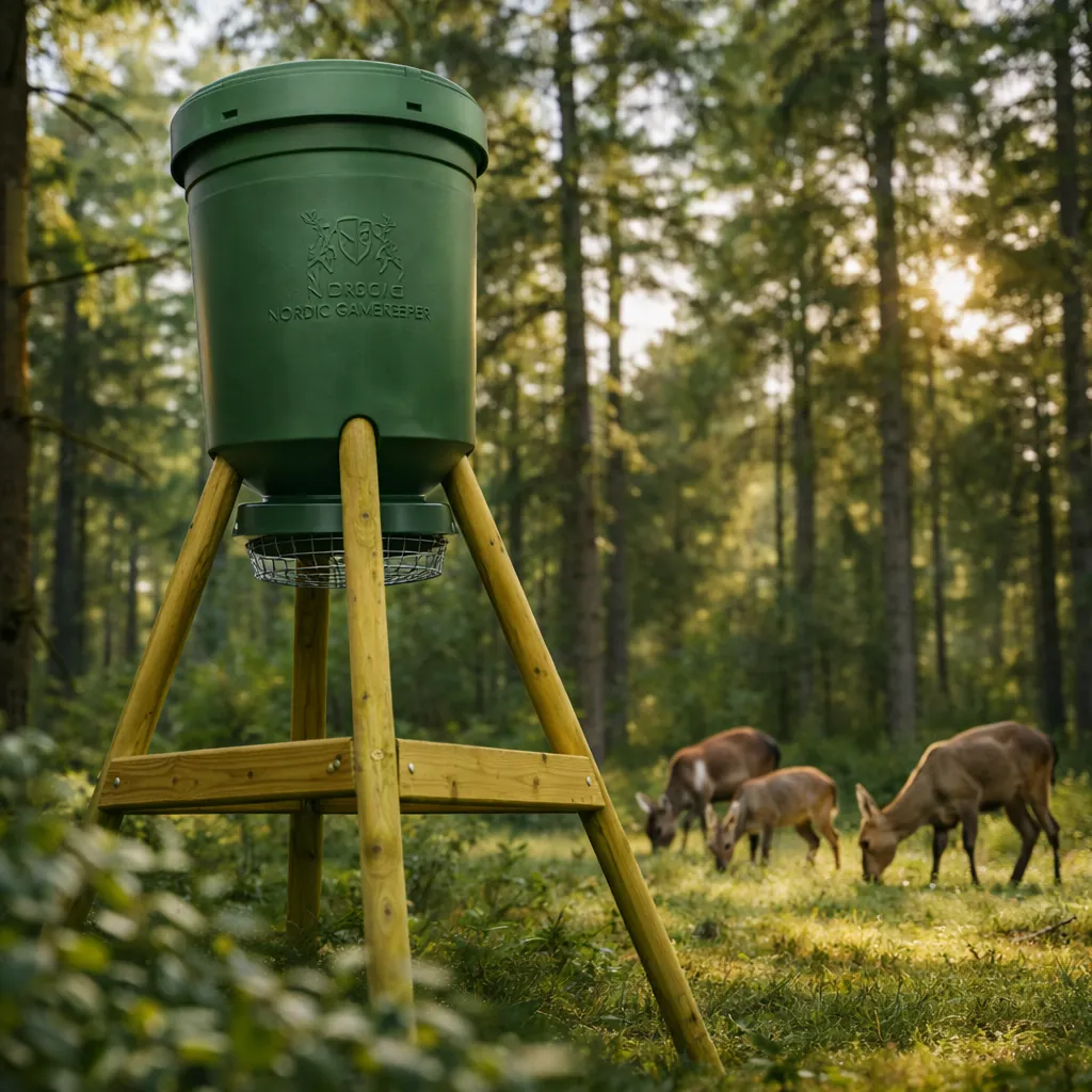 Nordic Gamekeeper – Komplett 125 liters foderautomat med FeedCon