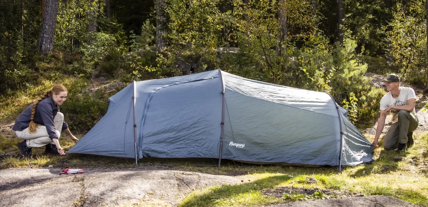 Bergans Trollhetta Tunnel 3 Tält – Rymligt tunneltält för vandring med hög komfort